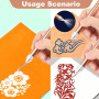 zstg 5 Pièces Kit Outils de Désherbage en Vinyle pour Silhouette Cameo 4, Tête de Crochet Remplaçable avec Lumière, Accessoires 