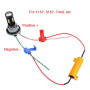 YIXISI 4 Pièces 50W 6ohm LED Resistances de Charge pour Corriger le Code D'erreur de LED, pour Voiture Moto LED Clignotants Lumi