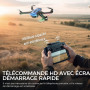 G10 GPS Drone avec Caméra Professionnel 4K EIS(Radiocommande avec Écran)45 Mins de Vol,Transmission Max 600m/1968ft,Suivi de Suj