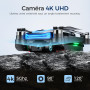 G10 GPS Drone avec Caméra Professionnel 4K EIS(Radiocommande avec Écran)45 Mins de Vol,Transmission Max 600m/1968ft,Suivi de Suj