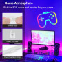 PSTAR Ruban LED Néon 5M, Bluetooth Flexible Néon en Silicone avec APP/Télécommande, Etanche IP67, Synchronisation Musicale, Déco