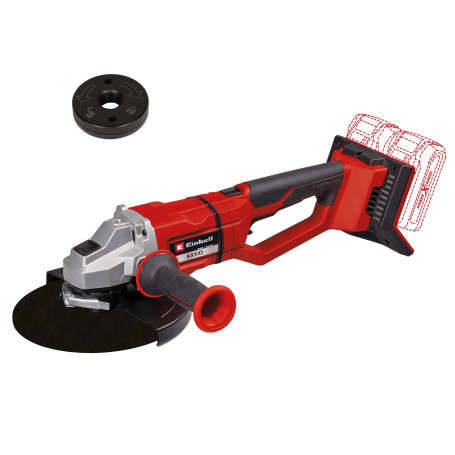 Einhell Professional Meuleuse d’angle Ø230mm sans fil AXXIO 36/230 Q Solo - Power X-Change (36V, moteur sans charbon, 70 mm prof