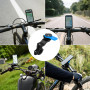 LIFEASY STORE Bleu Universel Handlebar Mount Support de Téléphone Portable Amovible pour Vélo, Support de Téléphone Portable Uni