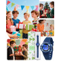 Ayybboo Montre Enfant Numérique Garçon Fille,Montres Digitale Sport avec LED 7 Couleurs Lumineuse,Étanche 30M,Alarme,Chronomètre