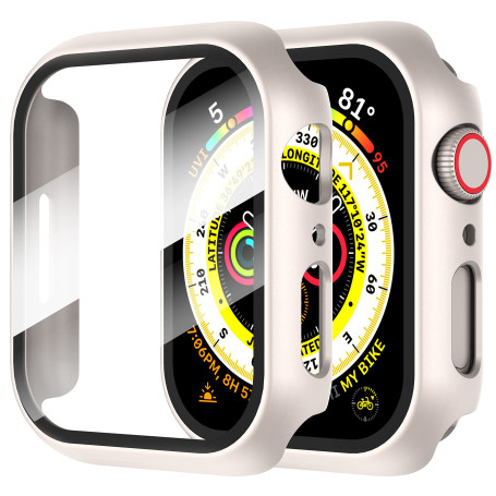 Diruite 2 Pièces Coque pour Apple Watch SE 3/2/1 /Series 6 5 4 40mm Protection Écran Dur PC Matériel Ultra Mince Verre Trempé Éc
