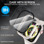 Diruite 2 Pièces Coque pour Apple Watch SE 3/2/1 /Series 6 5 4 40mm Protection Écran Dur PC Matériel Ultra Mince Verre Trempé Éc