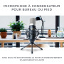 Marantz Professional MPM-1000 - Micro studio à condensateur XLR avec pied de bureau et câble pour le podcast, le streaming, le c