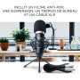 Marantz Professional MPM-1000 - Micro studio à condensateur XLR avec pied de bureau et câble pour le podcast, le streaming, le c