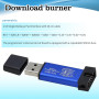 ST-Link V2 Mini Programmateur et Débogueur pour STM8 / STM32 avec Boîtier Aluminium – Compatible Arduino – Interface USB 2.0 – B
