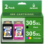305 XL Cartouche d'encre Compatible avec HP 305XL Noir et Couleur Cartouche Encre HP 305 pour HP DeskJet 2700 2710 2720 2722 412