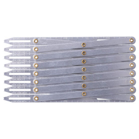 Jauge de couture en aluminium, règle égale antirouille de longueur réglable pour le bricolage pour le ménage