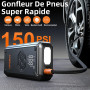 Acmount Booster Batterie Voiture 7000A, Booster Batterie Voiture avec Gonfleur 150PSI, 23800mAh Demarreur Batterie (Jusqu'à 8.0L