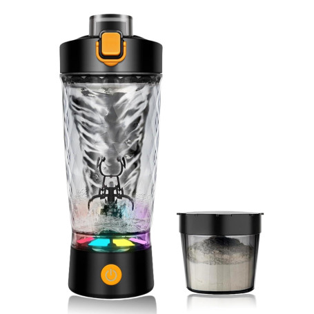 flintronic Shaker électrique à protéines - 650 ml - Mixeur automatique de protéines - Rechargeable par USB C - Pour shakes proté