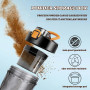 flintronic Shaker électrique à protéines - 650 ml - Mixeur automatique de protéines - Rechargeable par USB C - Pour shakes proté
