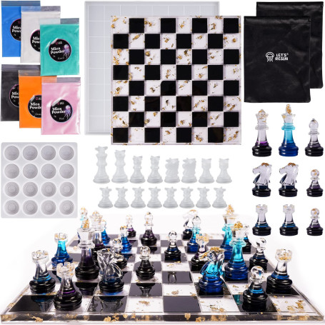 LET'S RESIN Échecs Moule Resine Epoxy
