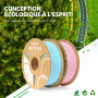 ELEGOO Filament PLA Matte Noir 1KG, 1.75mm Filament pour Imprimante 3D Précision Dimensionnelle +/- 0.02mm, Bobine de 1kg de car