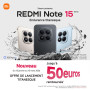 Xiaomi Redmi Note 15 Pro+ 5G, Smartphone 12+512 Go, Batterie Massive de 6500 mAh, IP66/IP68, Nouvel Appareil Photo 200 MP, écran