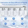 WIE Machine à Glaçons 12kg/24h - Silencieuse, Autonettoyante et Portable Avec Pelle à Glaçons - Pour Maison, Cuisine, Camping