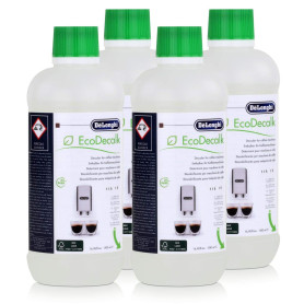 DeLonghi SER 3018 EcoDecalk Lot de 4 bouteilles d'anti-calcaire pour cafetière