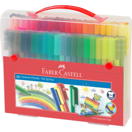 Faber-Castell 155579 Stylo feutre 80 Unité (Lot de 1) Multicolore