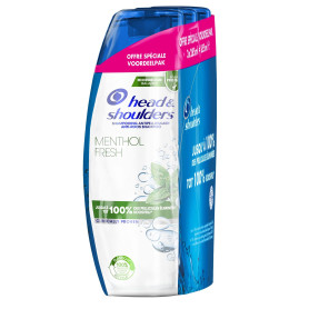 Head & Shoulders Shampooing Antipelliculaire Menthol Fresh, Jusqu’à 100% Des Pellicules Éliminées, Cliniquement Prouvé, Testé So
