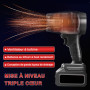 Souffleur Feuille Batterie Sans Fil, 35000 Tr/Min Portable Turbo Souffleur Avec Batteries 1300mah, Souffleurs Jardin Compact Ele