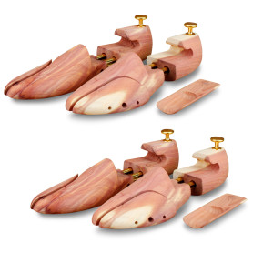Langer & Messmer embauchoirs en bois de cèdre pour homme et femme, chausse-pied en bois de cèdre compris, pointures double taill