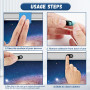 pcsfoe 24 Articles Cache Camera Ordinateur,Cache Webcam PC Portable,Cache Camera Telephone,Convient aux Téléphones Mobiles, Tabl