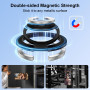 Anneau de support magnétique pour téléphone MagSafe, anneau magnétique pour coque de téléphone MagSafe - Support pour iPhone 17 