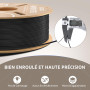 ELEGOO Rapid PETG Filament 1.75mm Noir 1KG, Filament pour Imprimante 3D Haute Vitesse 30-600mm/s, Précision Dimensionnelle +/- 0