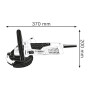 Bosch Professional ponceuse à béton GBR 15 CAG (avec meule assiette diamantée 125 mm, 3 couronnes à brosses de rechange, clé à e