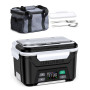 Docusvect Gamelle Chauffante avec Batterie, Lunch box Chauffante avec Chauffage Programmable, Lunch Box Adulte de 1,3 L, Boite C