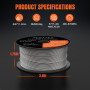 FEIFANKE Fil Fourré Sans Gaz 1,0MM, 1KG- E71T-GS General Purpose MIG MAG Welding Wire Reel D100 for Welding Machines, 1 Boîte