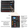 Depusheng DA8 Mélangeur audio professionnel Console de carte de son Bluetooth Interface de système de bureau à 8 canaux Entrée M