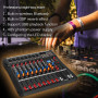 Depusheng DA8 Mélangeur audio professionnel Console de carte de son Bluetooth Interface de système de bureau à 8 canaux Entrée M