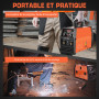HITBOX Poste à Souder MIG Sans Gaz 200A, Soudeuse 3-en-1 Flux Core MIG/ARC/Lift TIG, Machine de Soudage Inverter IGBT 230V Porta