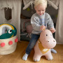 Kindsgut Animal Sauteur pour Enfants, Couleurs discrètes et Modernes, détails soignés, Pompe à air Incluse, Hippo
