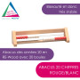 WISSNER® aktiv lernen - Boulier de calcul, comptage 1-20, 20 boules rouge/blanc - RE-Wood®