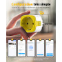 GreenSun Prise Connectée APP EWELink - Prise Connectée 16A Type F ProgrammateurPrise Electrique PriseConnectée AlexaPrise Progra