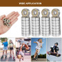 40 Pièces 608ZZ Roulements à Billes Miniatures à Rainure,8x22x7 mm Durable Roulement a Bille,Acier au Carbone Métal Bearings pou