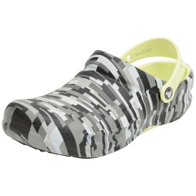Crocs Unisexe Adulte Bistro Work Graphic Clog Sabots, Black/Lime, 38/39 EU
