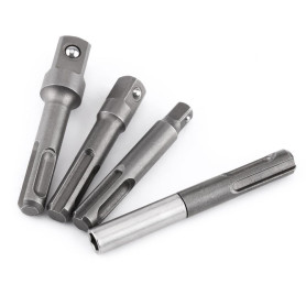 Walfront 4Pcs 1/4" 3/8" 1/2" Porte Embouts SDS, SDS-Plus Magnétique Extension de Vissage Tournevis