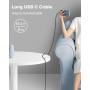 ziwodiv Cable USB C 5m, 240W Câble USB C vers C Charge Rapide, Long Câble Type C Compatible avec iPhone 16/15 Pro Max, Samsung G