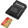 SanDisk 128Go Extreme Go Carte MicroSDXC + adaptateur SD (Pour Android Smartphone, Tablette, Action Cams, Drones, UHS-I, jusqu'à