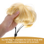 Cobee Perruque amusante pour chien et chat - Réglable - Costume amusant pour animal de compagnie - Pour chiens de petite, moyenn
