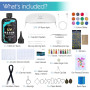 Suzzam Kit de fabrication de bijoux en résine UV (300 g avec kit bijoux)