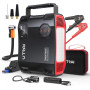 UTRAI 8000A Booster Batterie Voiture, 27000mAh Demarreur Batterie Voiture avec 1600 Lumens LED, Gonfleur, Sortie CC 160 W, 18W C