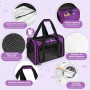 TOFFCAEA Sac de Transport à Parois Souples pour Animal de Compagnie, Sac Transport Chat Chien, Respirant et Pliable, Caisse de T