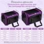 TOFFCAEA Sac de Transport à Parois Souples pour Animal de Compagnie, Sac Transport Chat Chien, Respirant et Pliable, Caisse de T