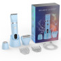 Scttomon Rasoir Electrique Feminin Tondeuse précise pour visage et zones sensibles, Tondeuse à poils corporels pour visage, jamb